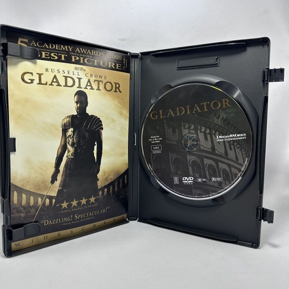 Gladiator Movie Film DVD Widescreen‎ Russel Crowe 5 Academy Awards Best Picture - Picture 7 of 9